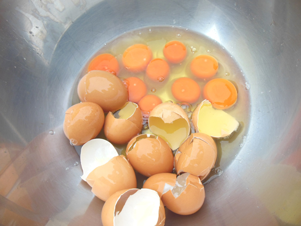 ピータン作りに失敗した卵